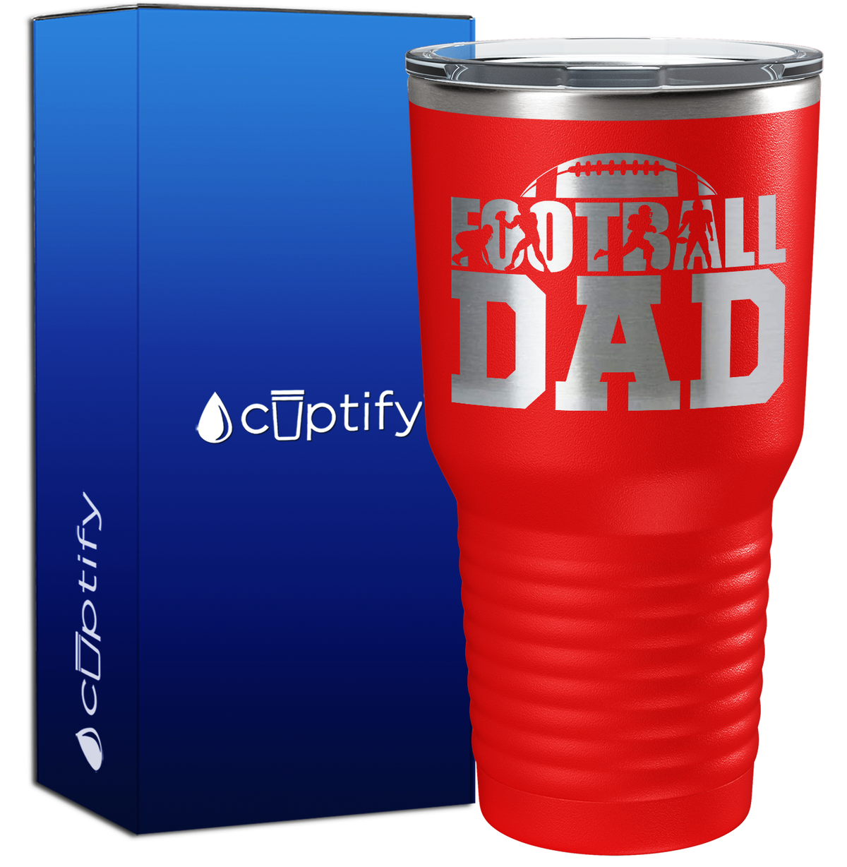 Football Dad 30oz Football Tumbler