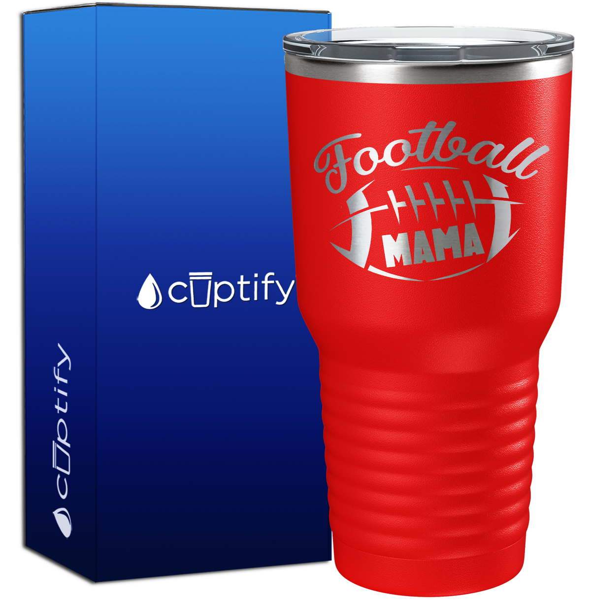 Football Mama 30oz Football Tumbler