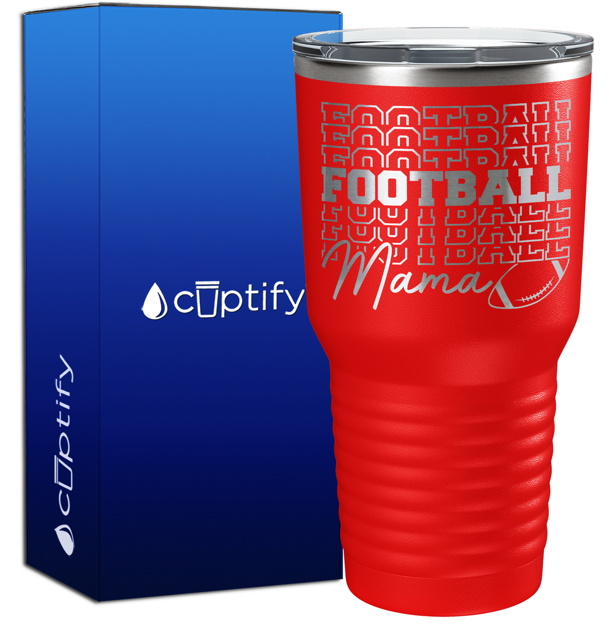 Football Football Mama 30oz Football Tumbler