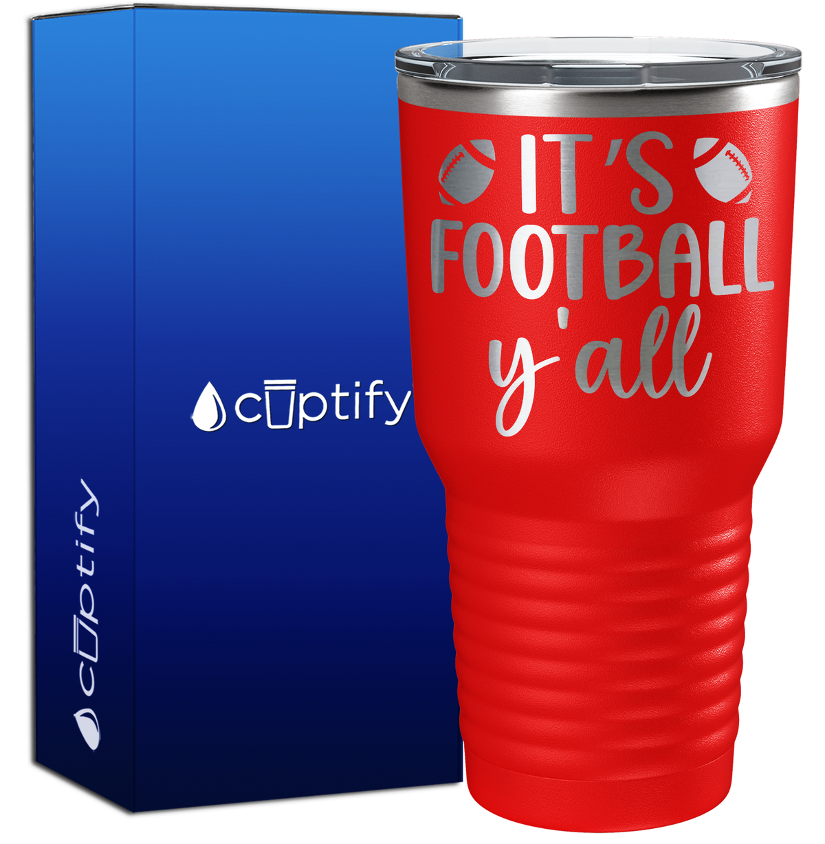 It's Football Y'all 30oz Football Tumbler