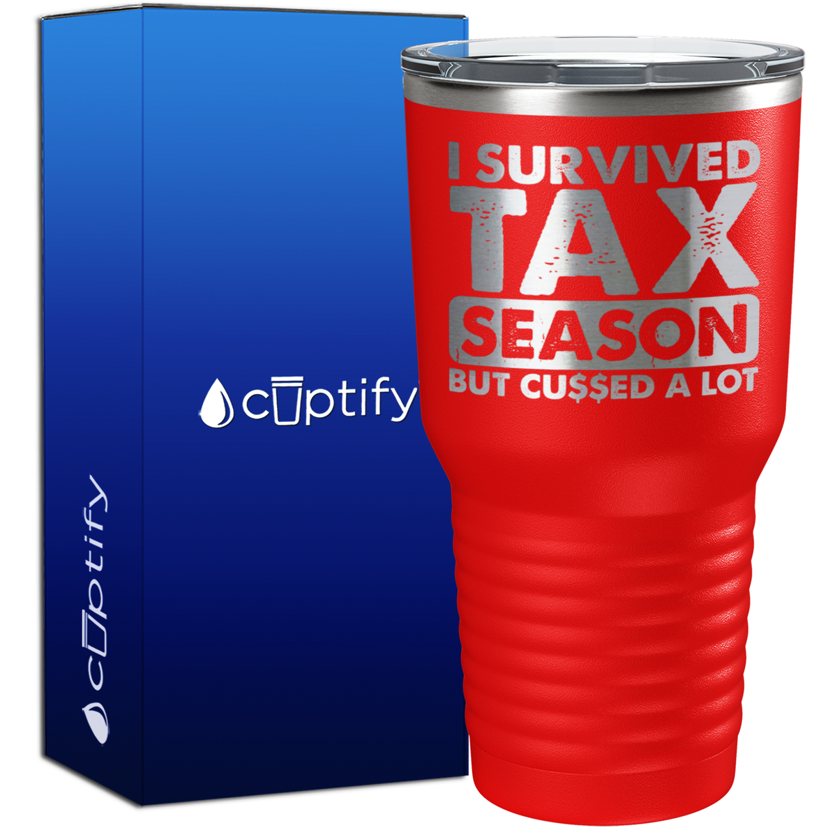 I Survied Tax Season 30oz Accountant Tumbler
