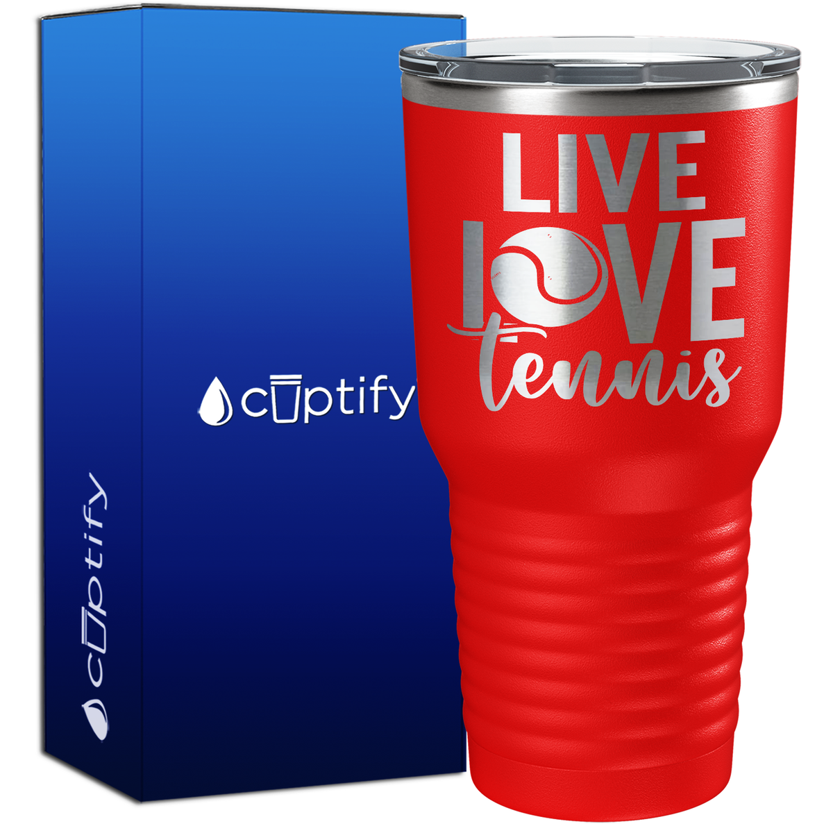 Live Love Tennis 30oz Tennis Tumbler