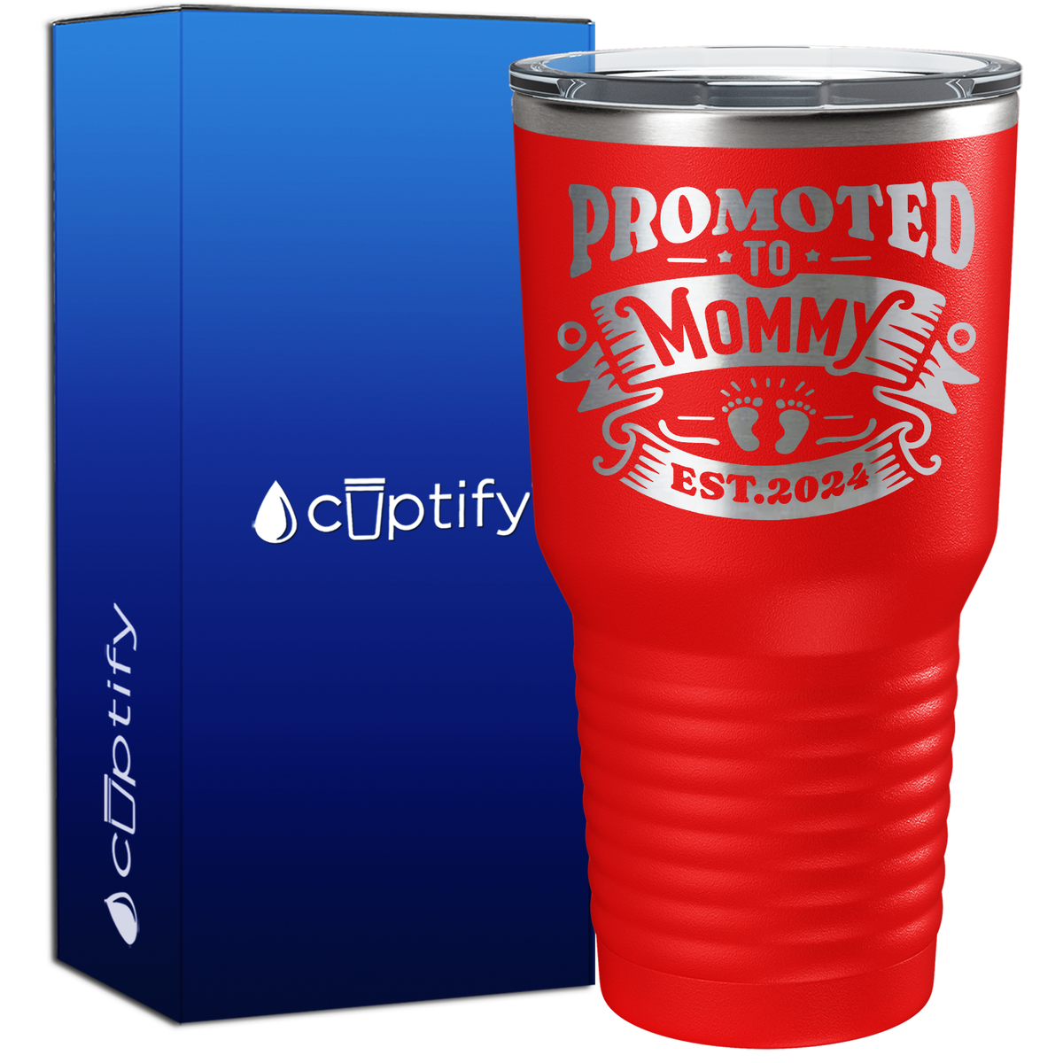 Promoted to Mommy Established 30oz New Baby Tumbler