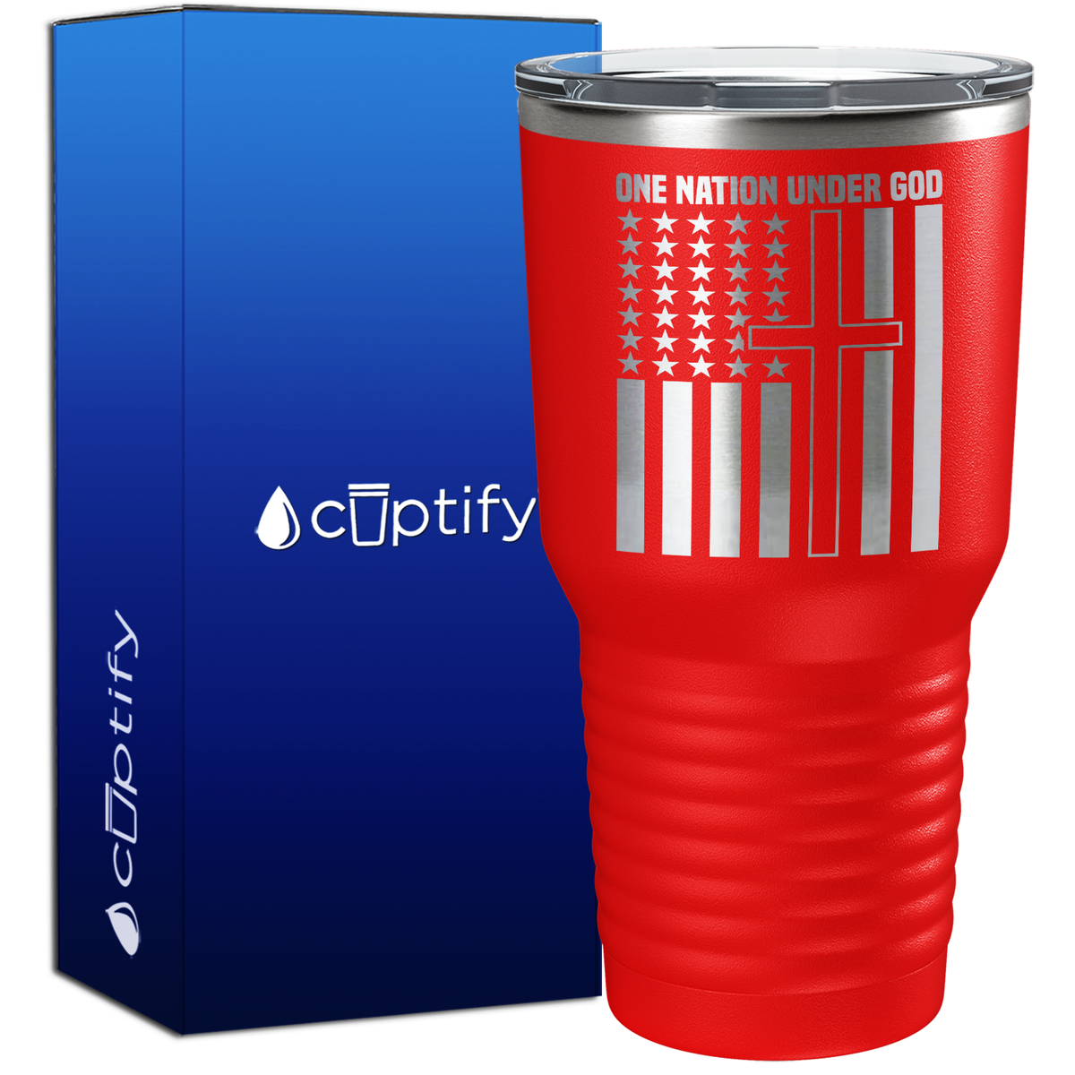 One Nation Under God 30oz 4th of July Tumbler