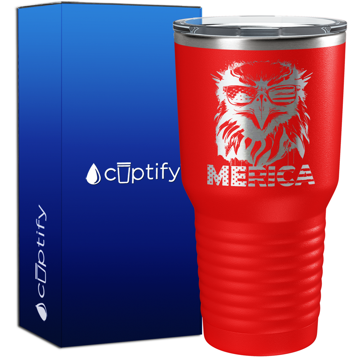 Merica Eagle 30oz 4th of July Tumbler