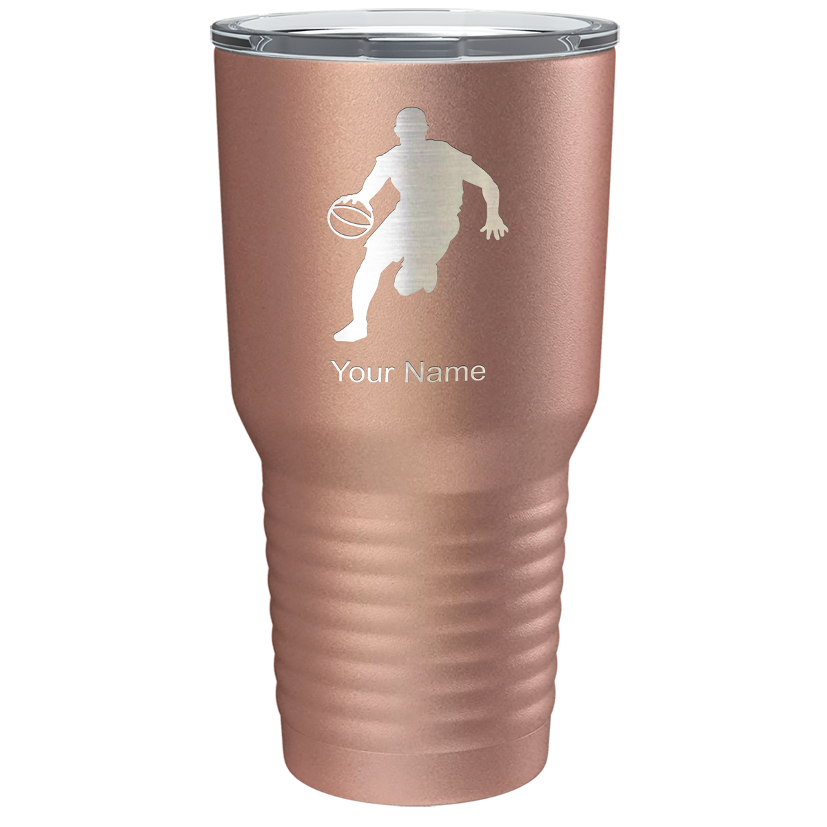 Personalized Basketball Player Silhouette Tumbler