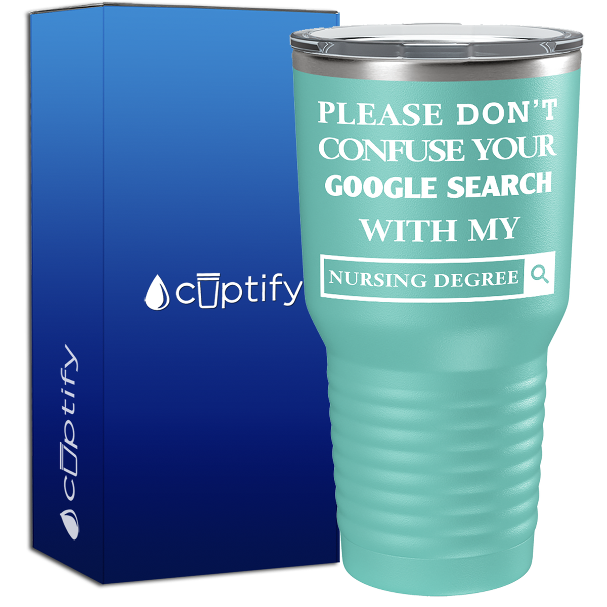 Google Search vs Nursing Degree  Nurse Tumbler