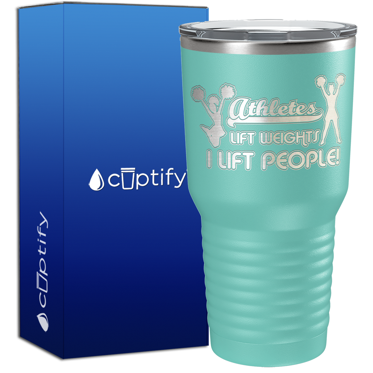 Athletes Lift Weights I Lift People 30oz Cheer Tumbler