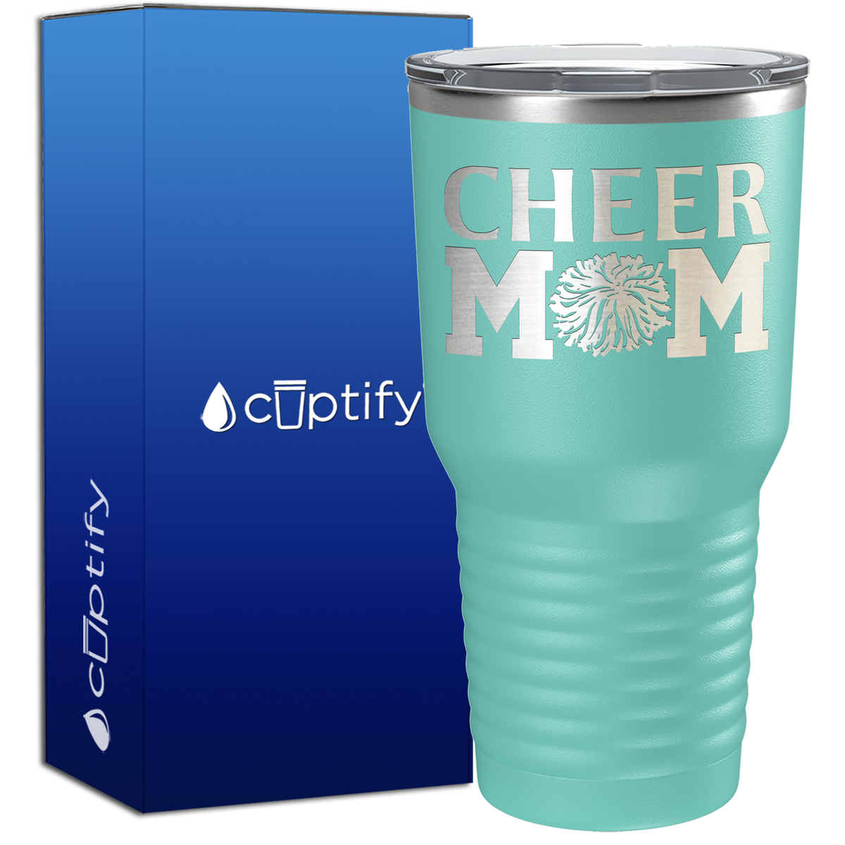 Cheer Mom Pom Pom 30oz Cheer Tumbler