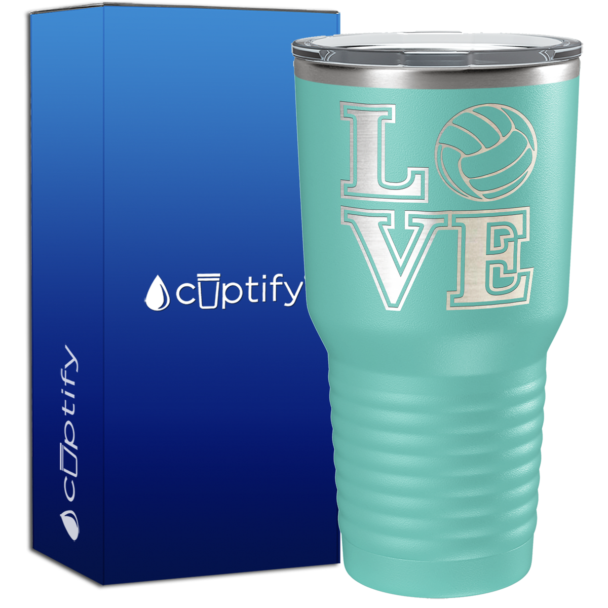 LOVE Volleyball 30oz Stainless Steel Tumbler