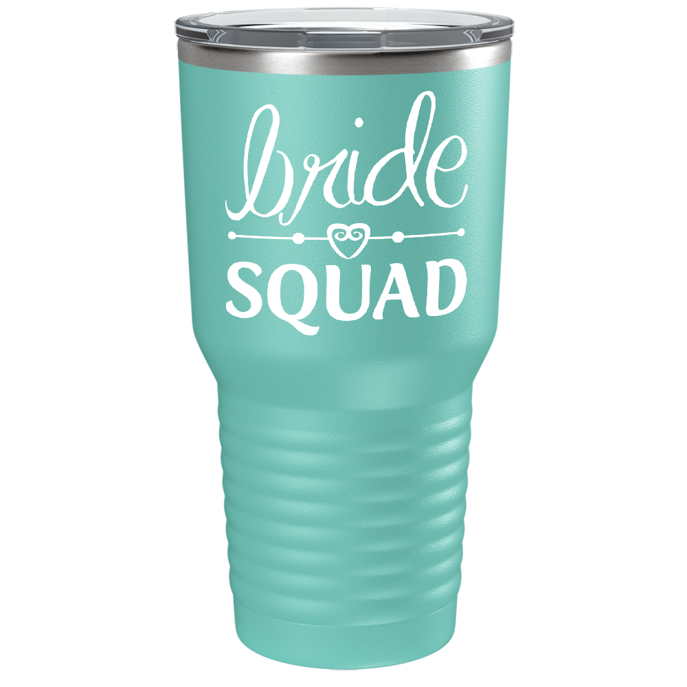 Bride Squad Heart on Stainless Steel Bridal Shower Tumbler