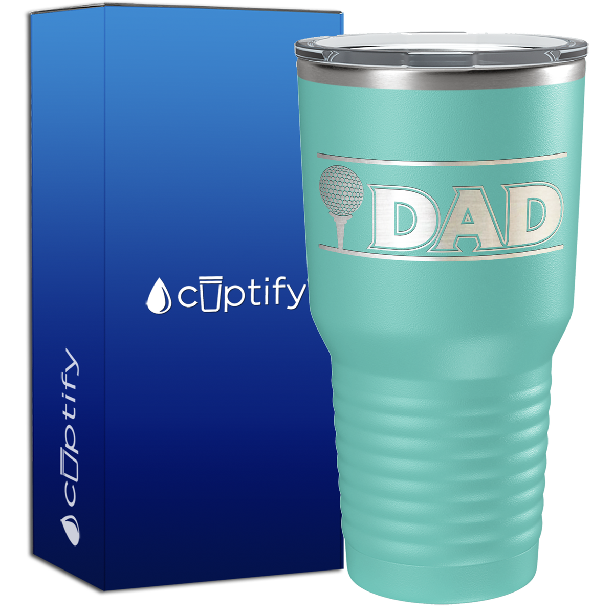 Golf Dad with Golf Ball 30oz Golf Tumbler