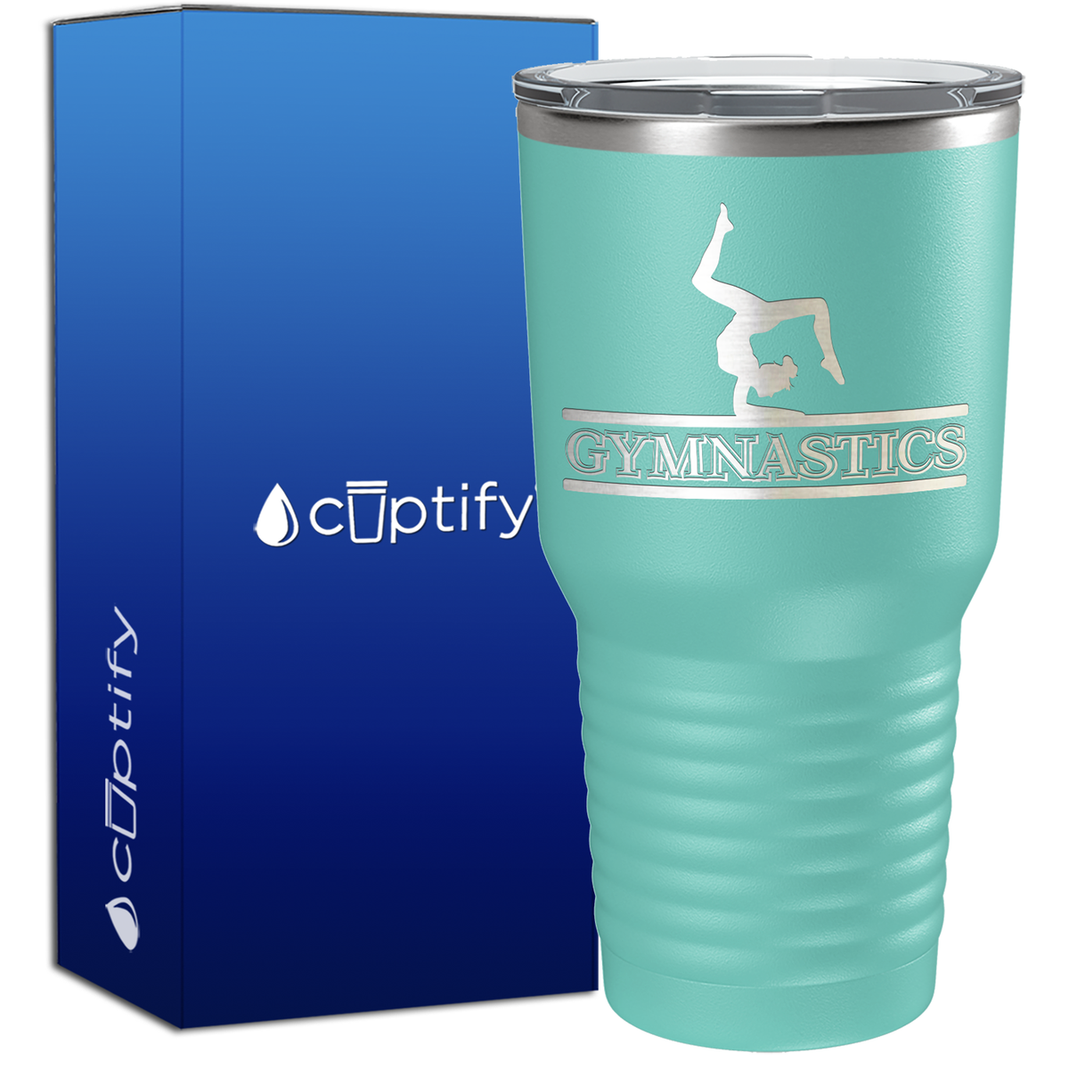 Gymnastics Silhouette 30oz Gymnastics Tumbler
