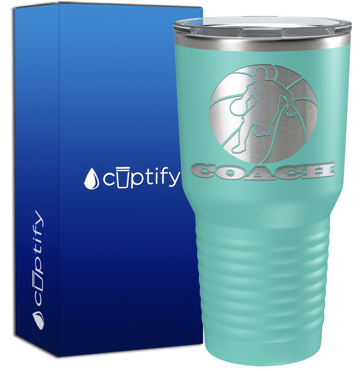 Basketball Coach Silhouette 30oz Coach Tumbler