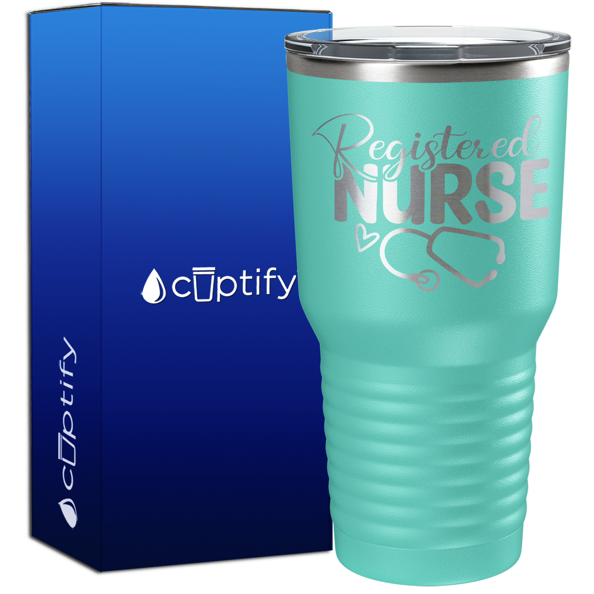 Registered Nurse Stethoscope 30oz Nurse Tumbler