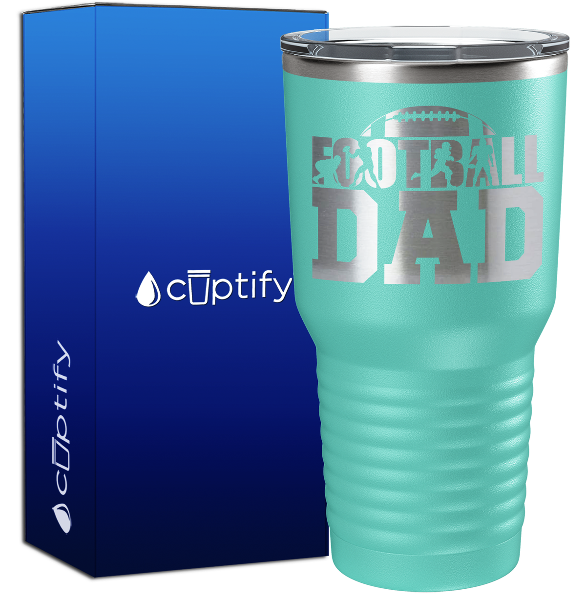 Football Dad 30oz Football Tumbler