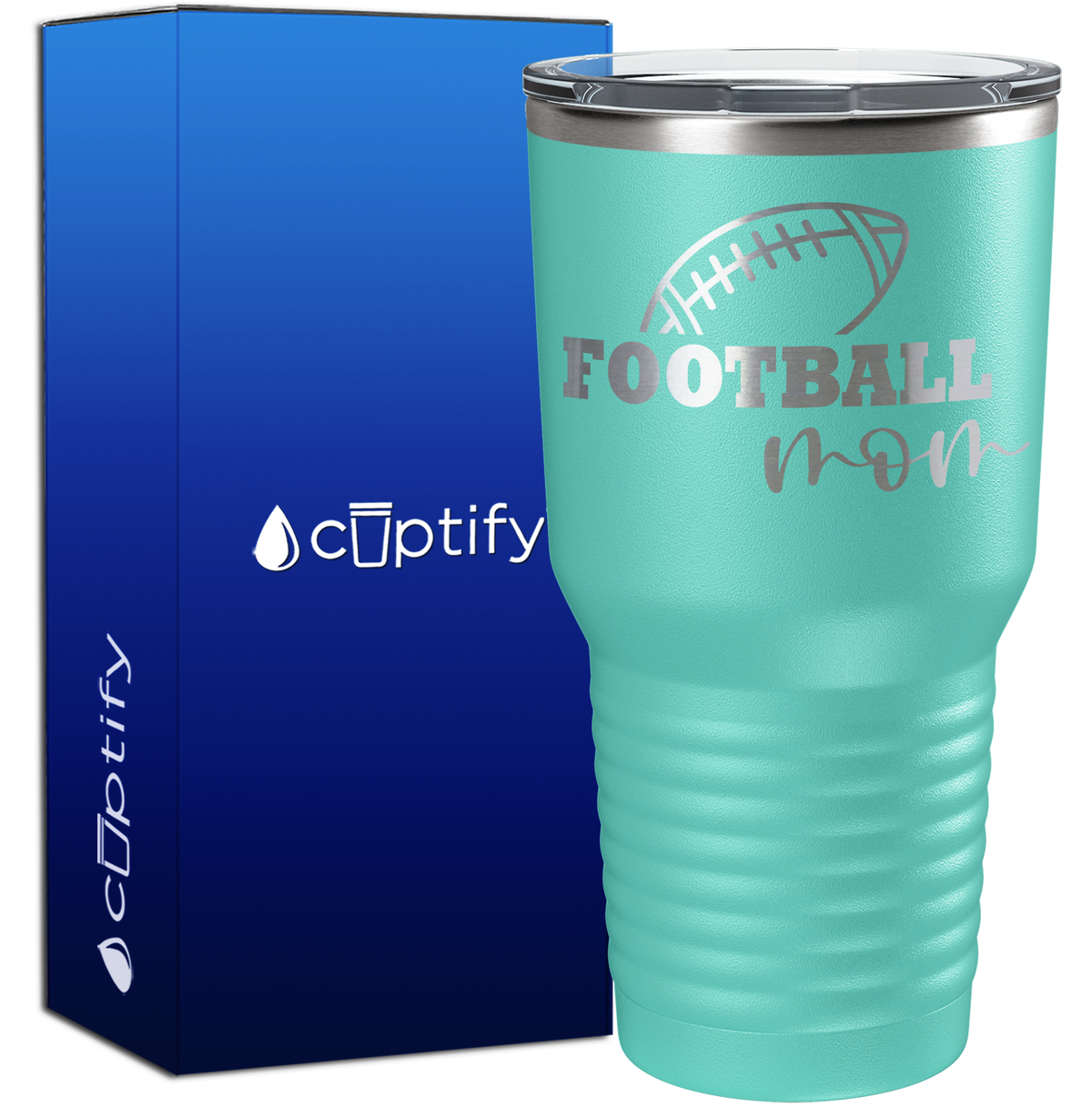 Football Mom 30oz Football Tumbler