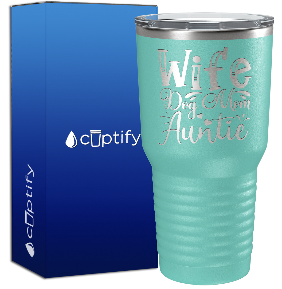 Wife Dog Mom Auntie 30oz Aunt Tumbler