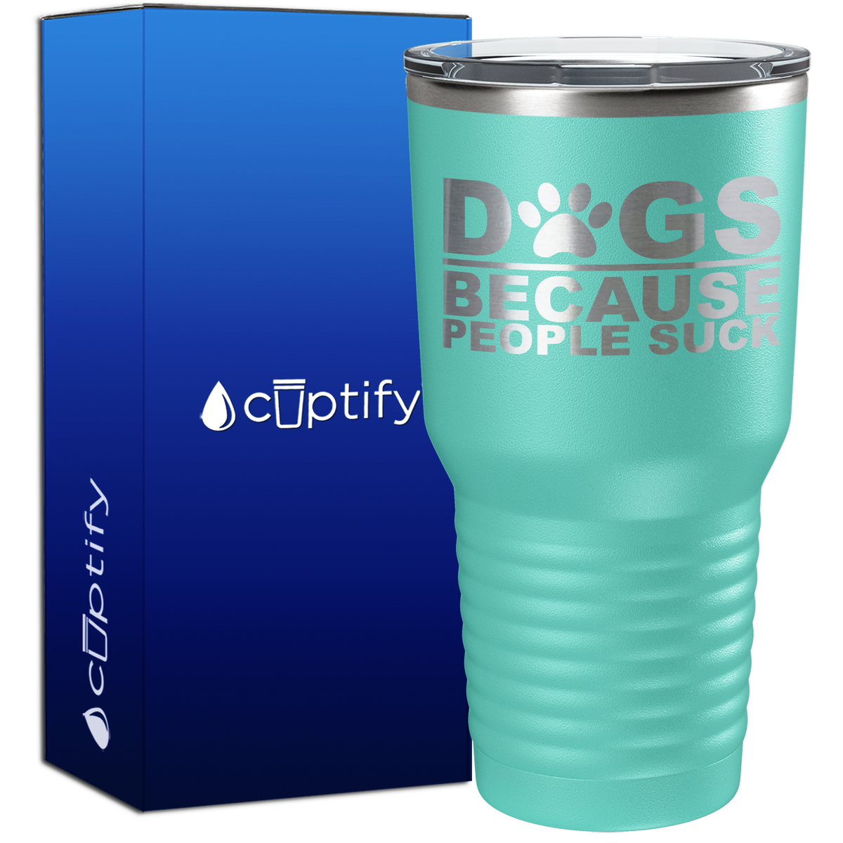 Dogs Because People Suck 30oz Dogs Tumbler