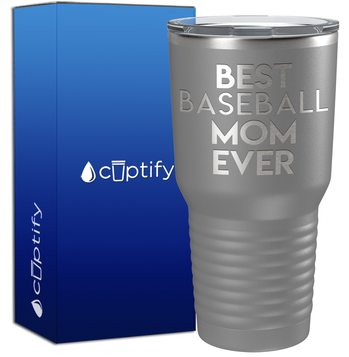 Best Baseball Mom Ever 30oz Baseball Tumbler