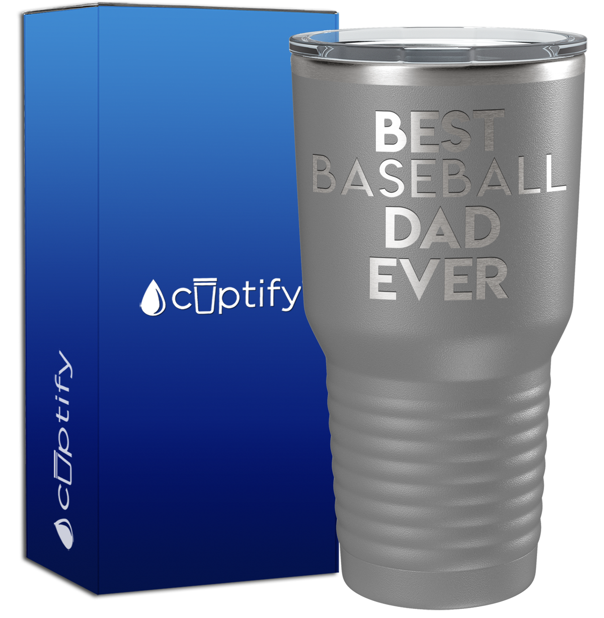 Best Baseball Dad Ever 30oz Baseball Tumbler