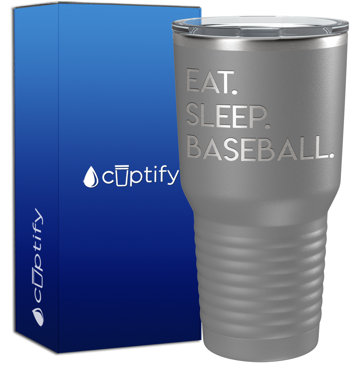 Eat Sleep Baseball 30oz Baseball Tumbler