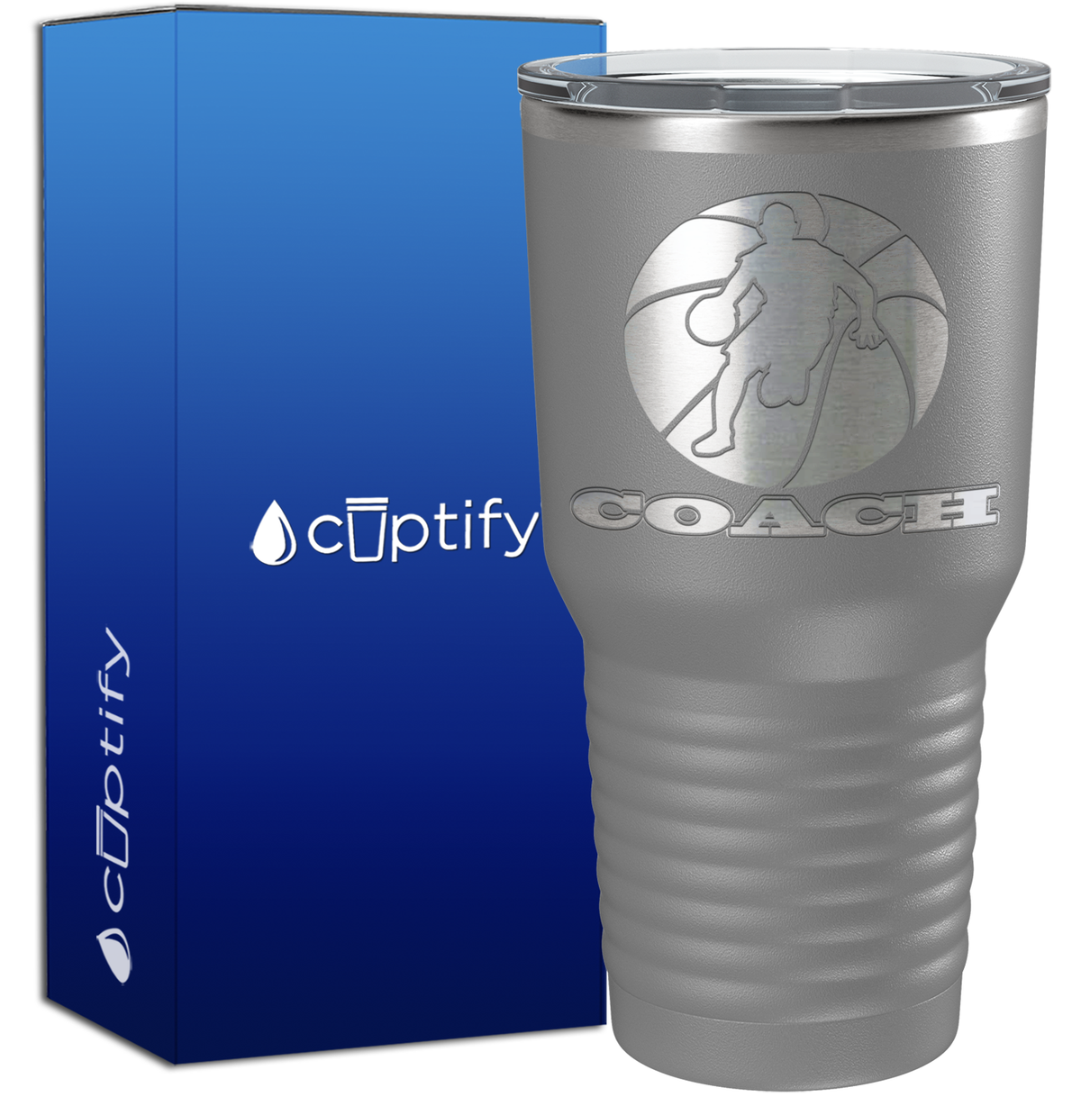 Basketball Coach Silhouette 30oz Coach Tumbler