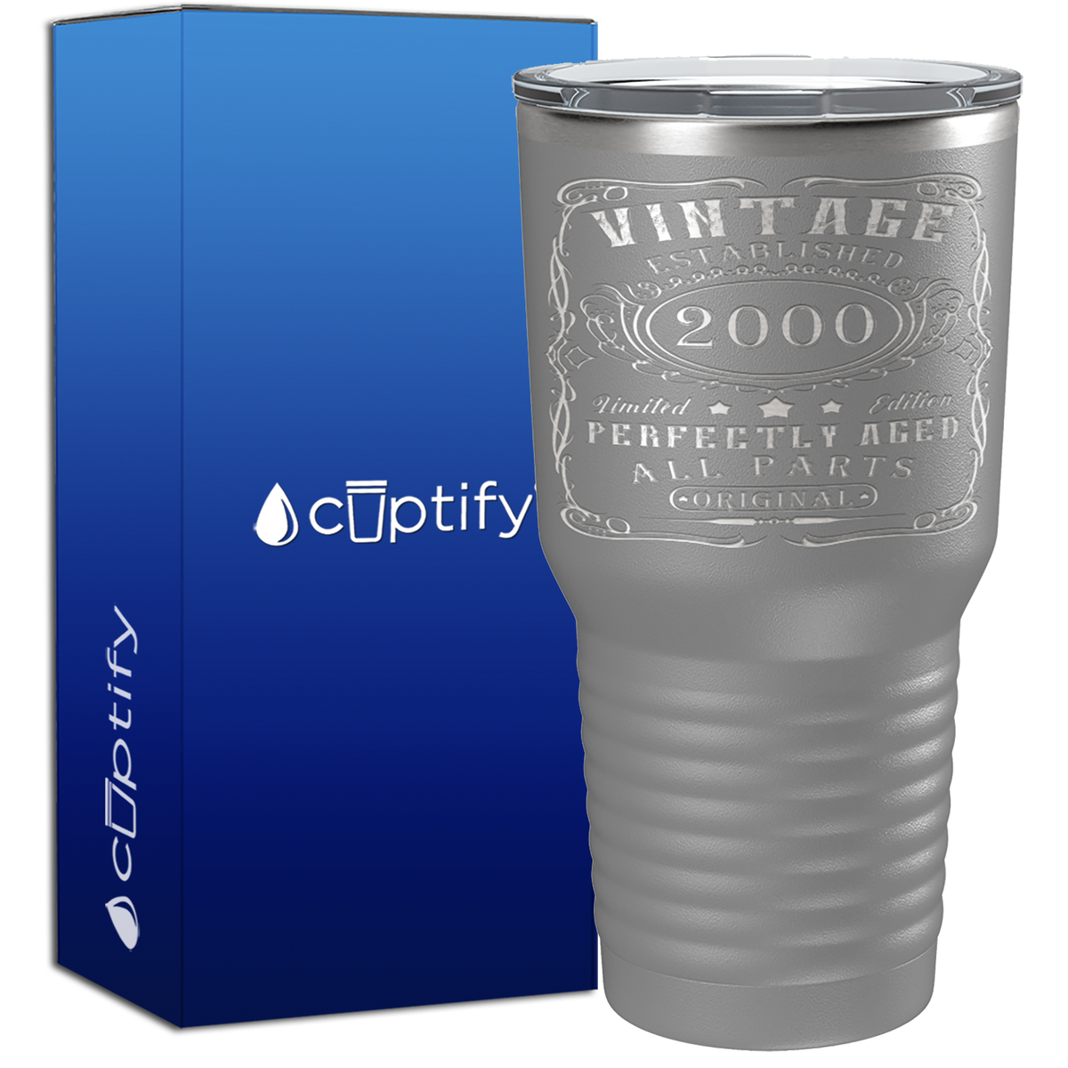 2000 Vintage Perfectly Aged 25th Birthday 25 Years Old 30oz Vintage Tumbler