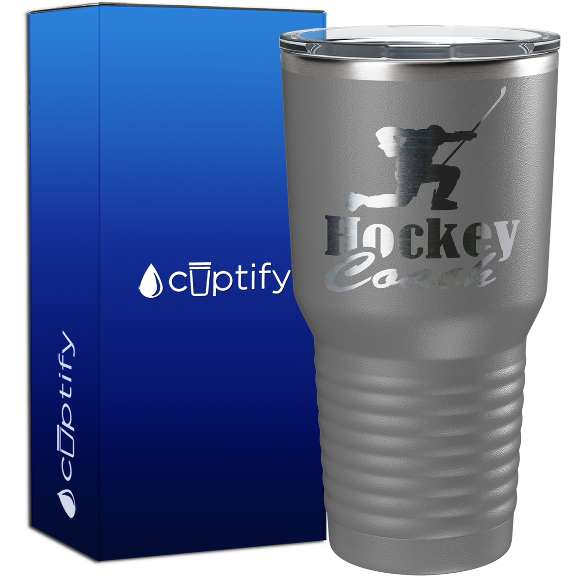 Hockey Coach Goal Pose 30oz Hockey Tumbler