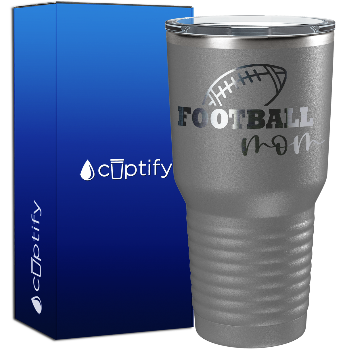 Football Mom 30oz Football Tumbler