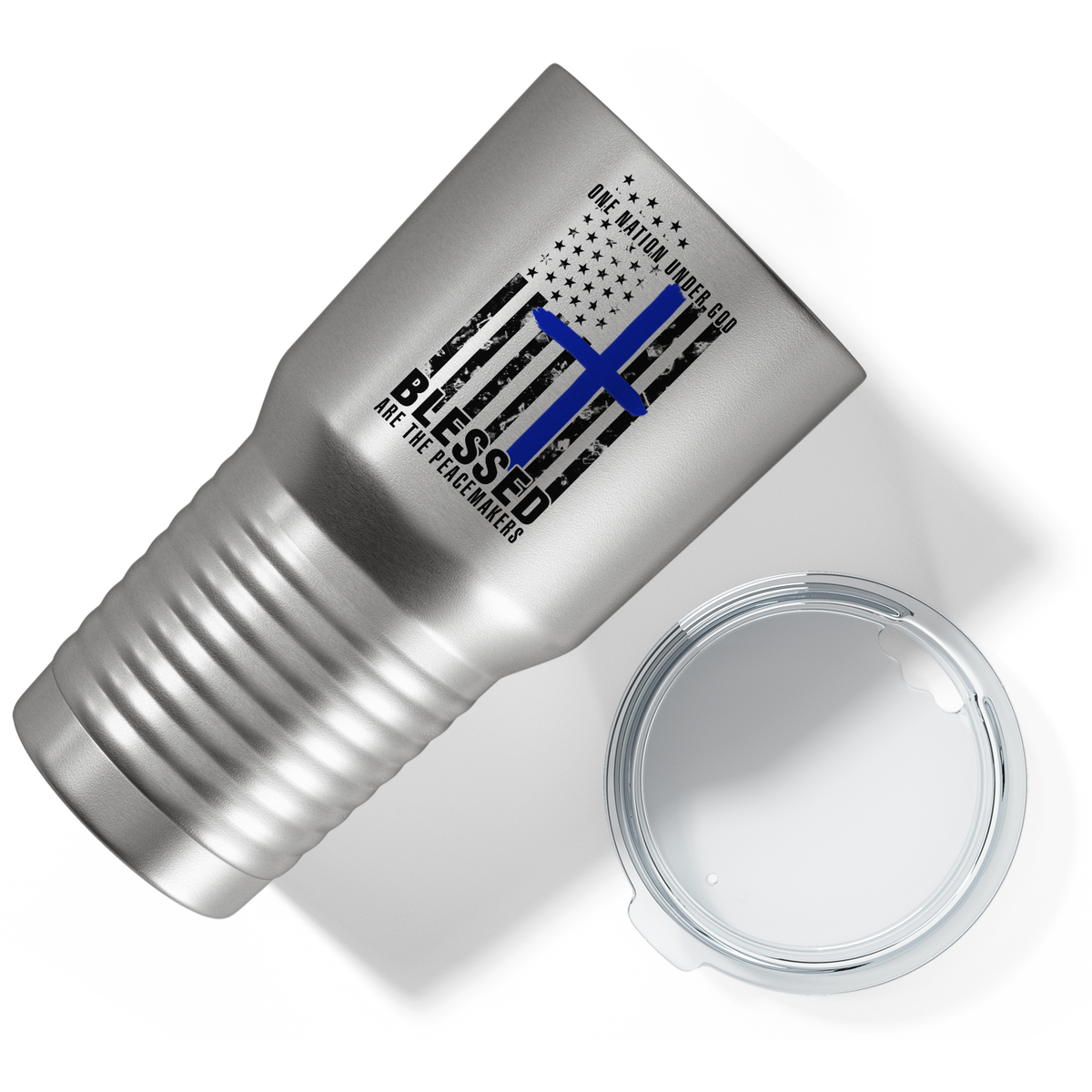 Blessed on the Peacemakers on Stainless 30oz Police Tumbler