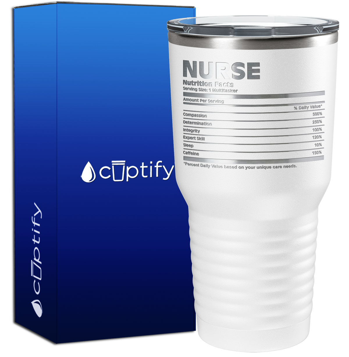 Nurse Nutrition Facts 30oz Nurse Tumbler