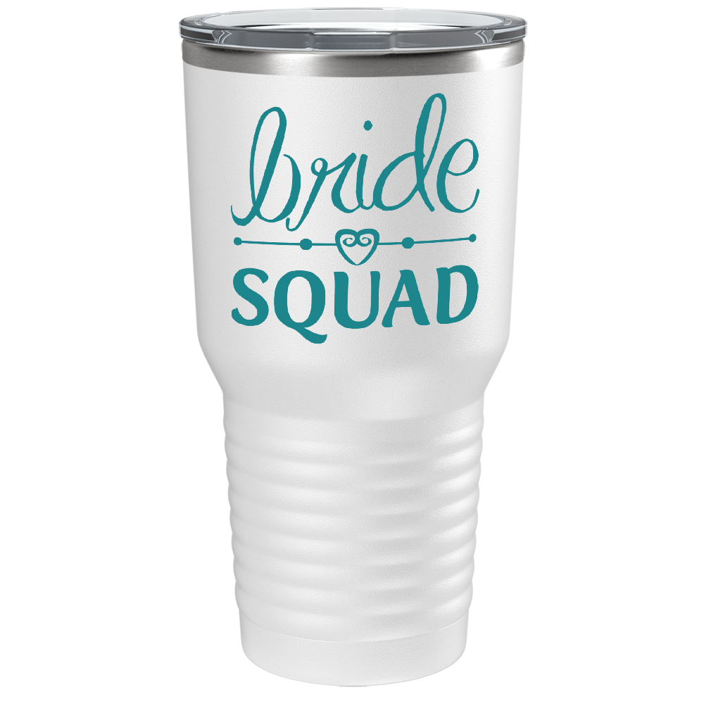 Bride Squad Heart on Stainless Steel Bridal Shower Tumbler