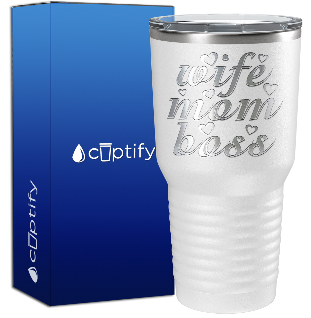 Wife Mom Boss 30oz Mom Tumbler