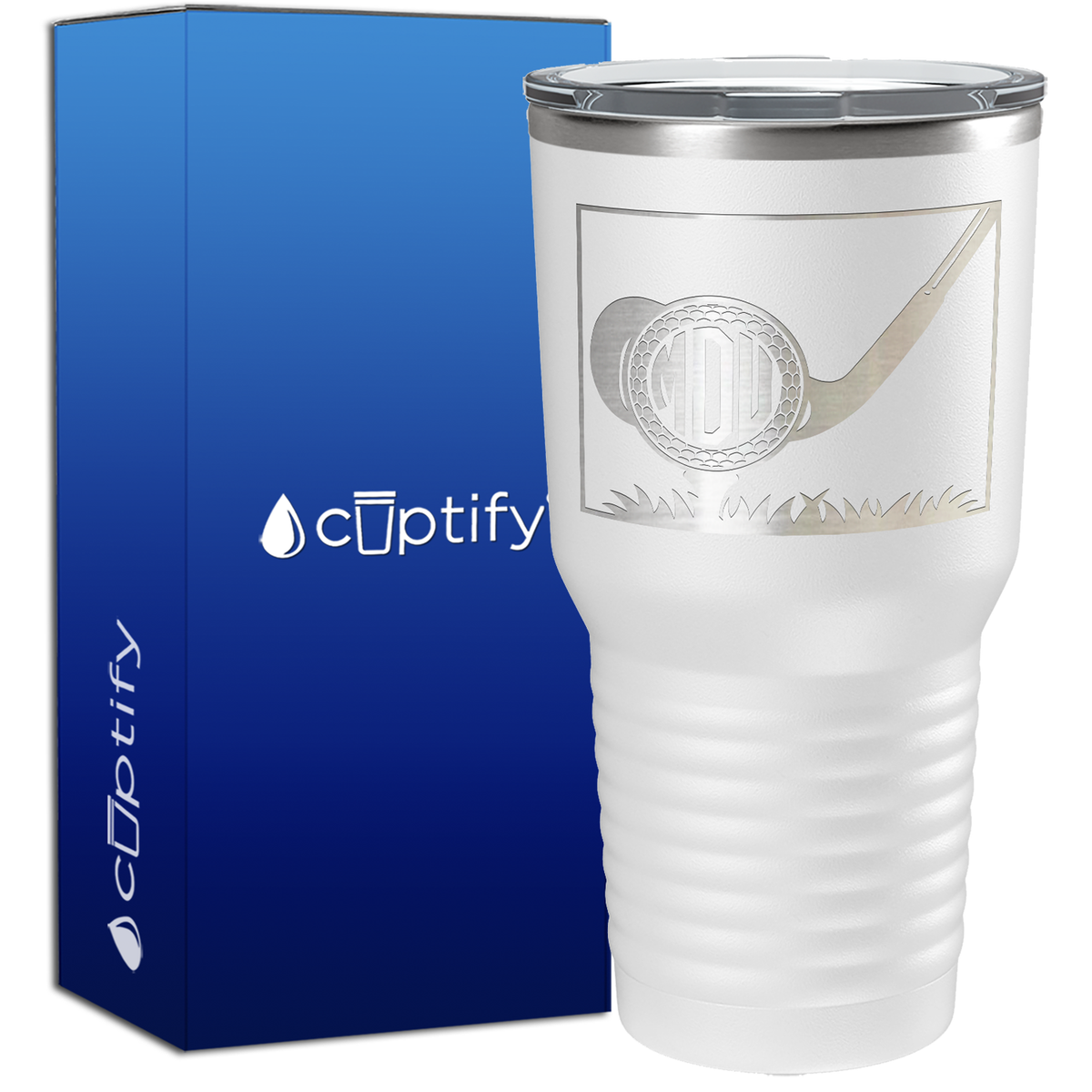 Monogrammed Golf Ball 30oz Golf Tumbler