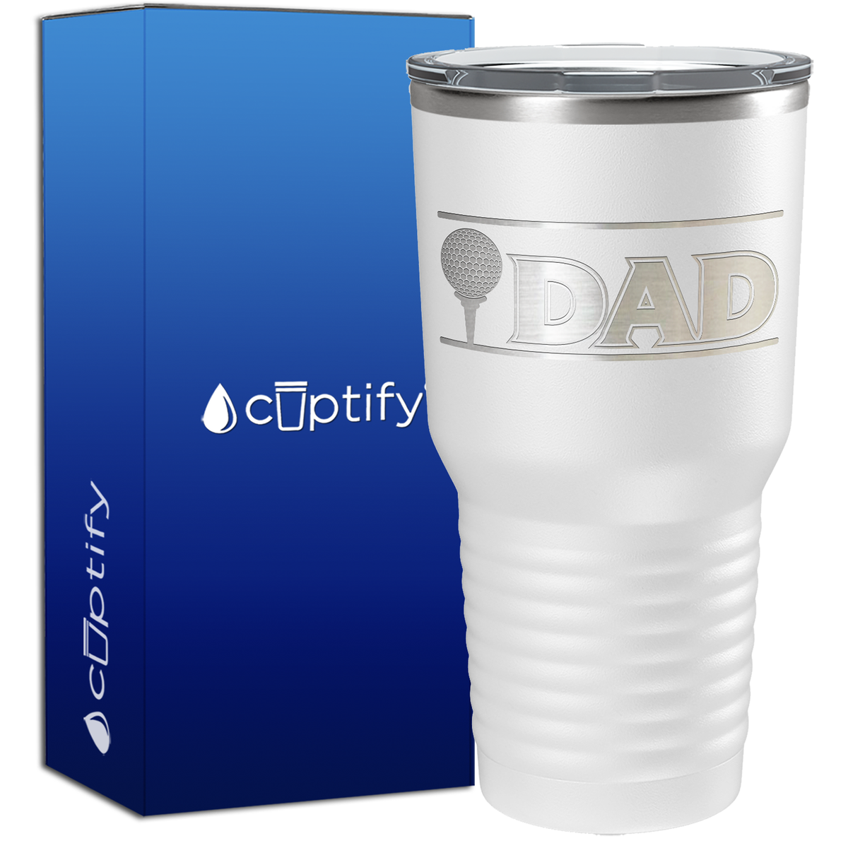 Golf Dad with Golf Ball 30oz Golf Tumbler