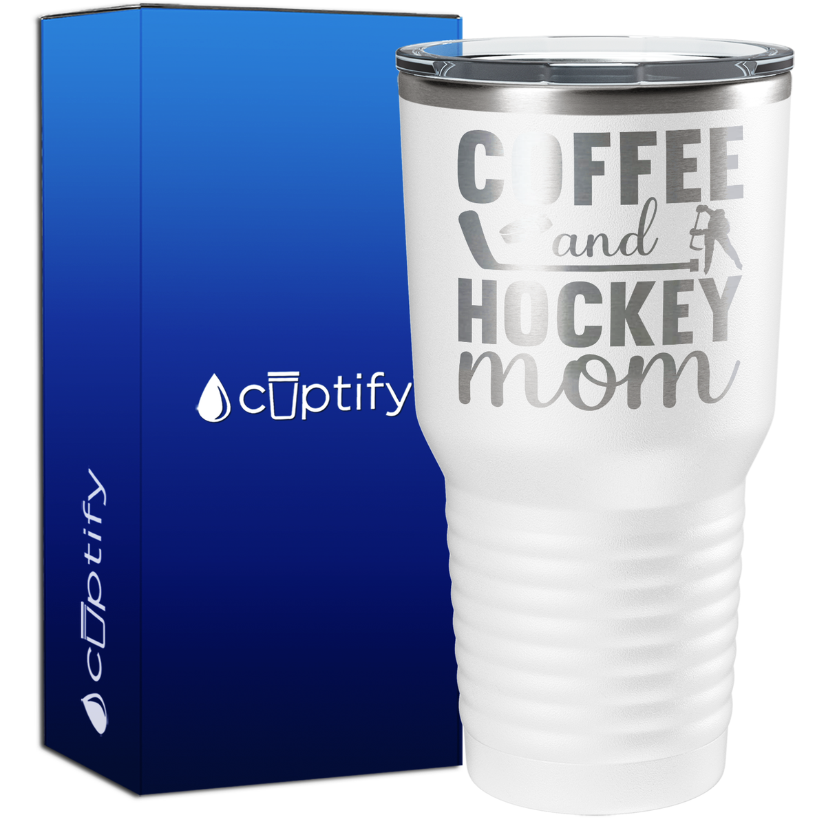 Coffee and Hockey Mom 30oz Hockey Tumbler
