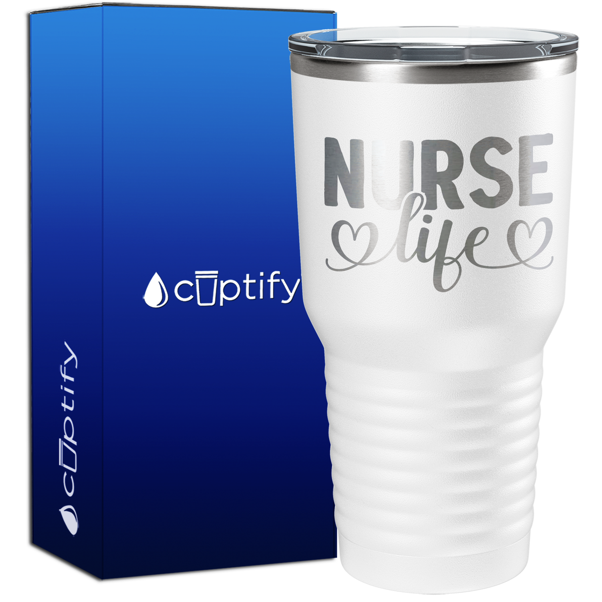 Nurse Life Hearts 30oz Nurse Tumbler