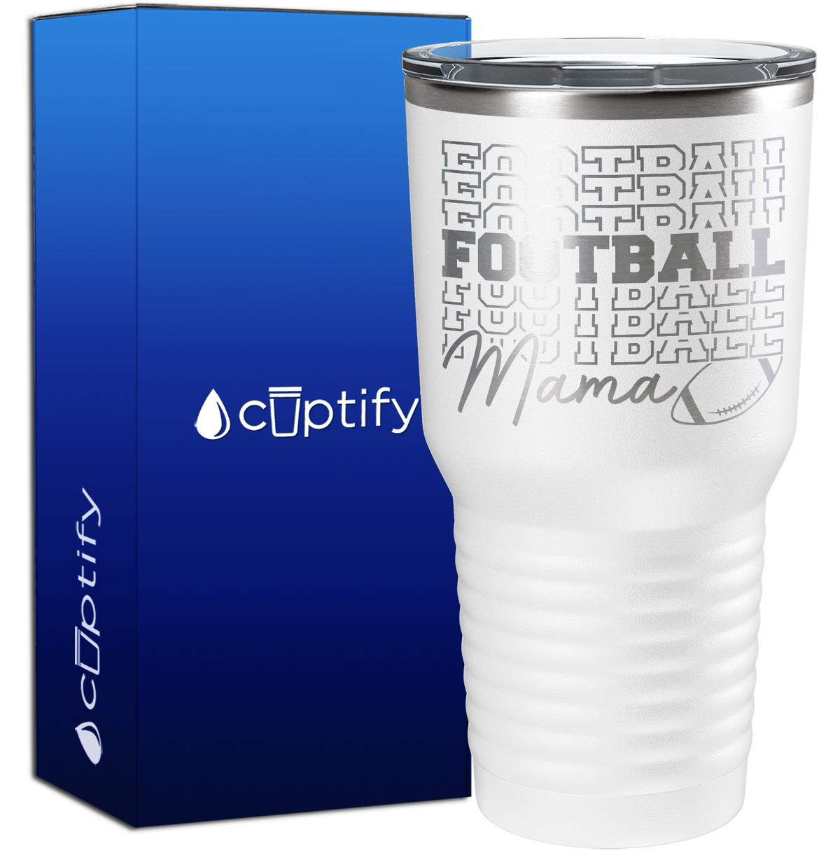 Football Football Mama 30oz Football Tumbler