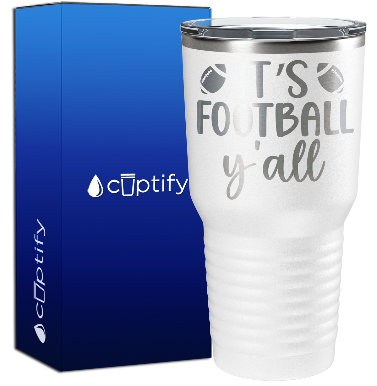 It's Football Y'all 30oz Football Tumbler