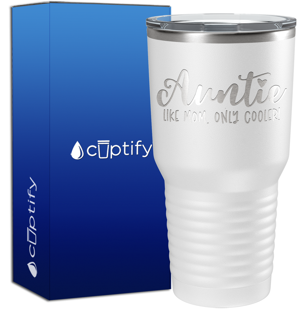 Auntie Like Mom Only Cooler 30oz Aunt Tumbler