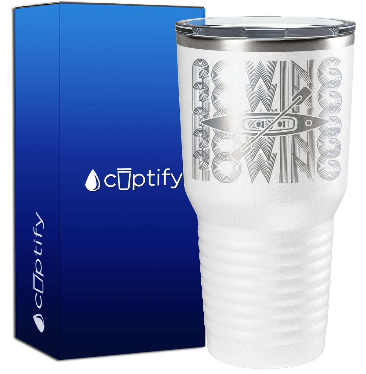 Rowing Rowing Rowing 30oz Crew Tumbler