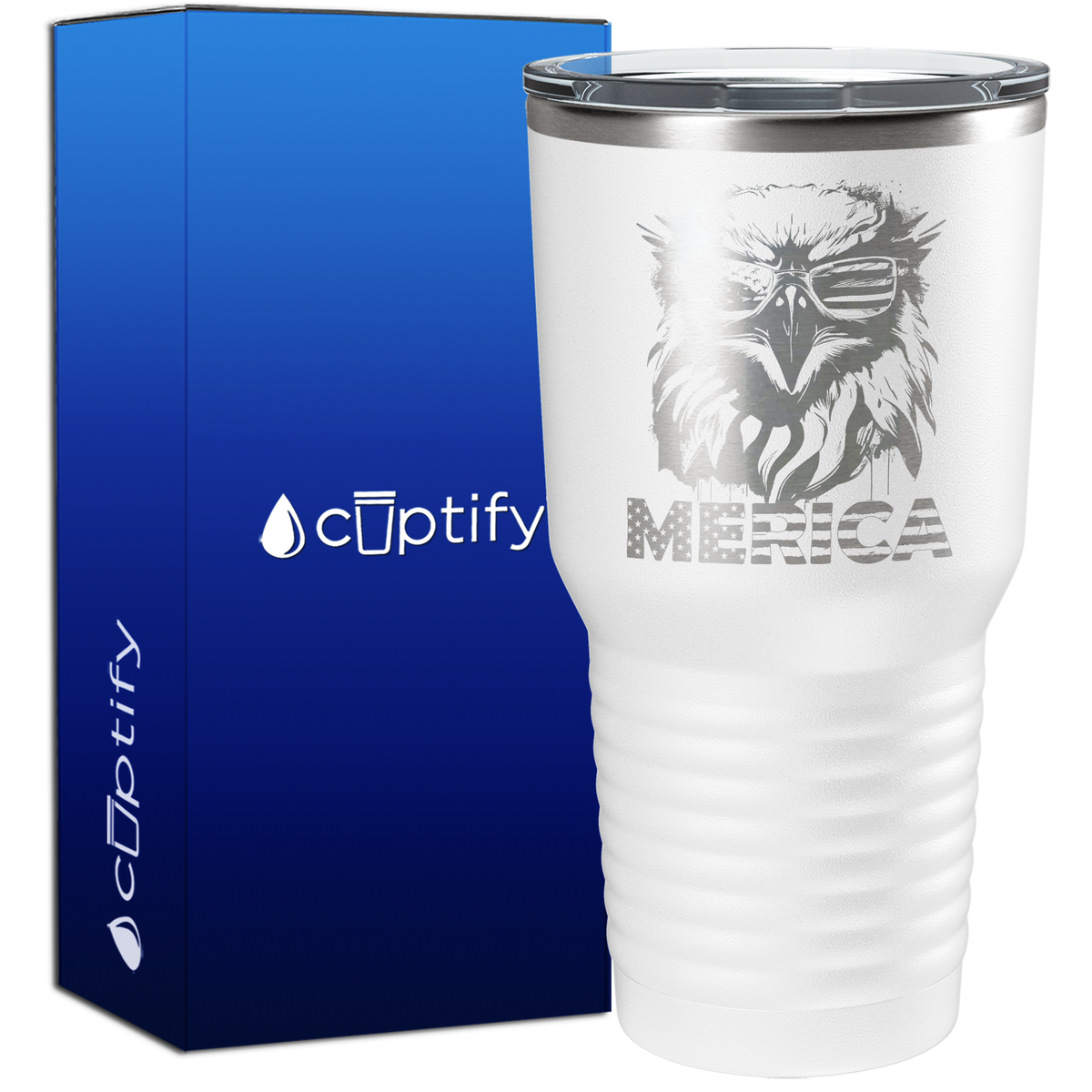 Merica Eagle 30oz 4th of July Tumbler