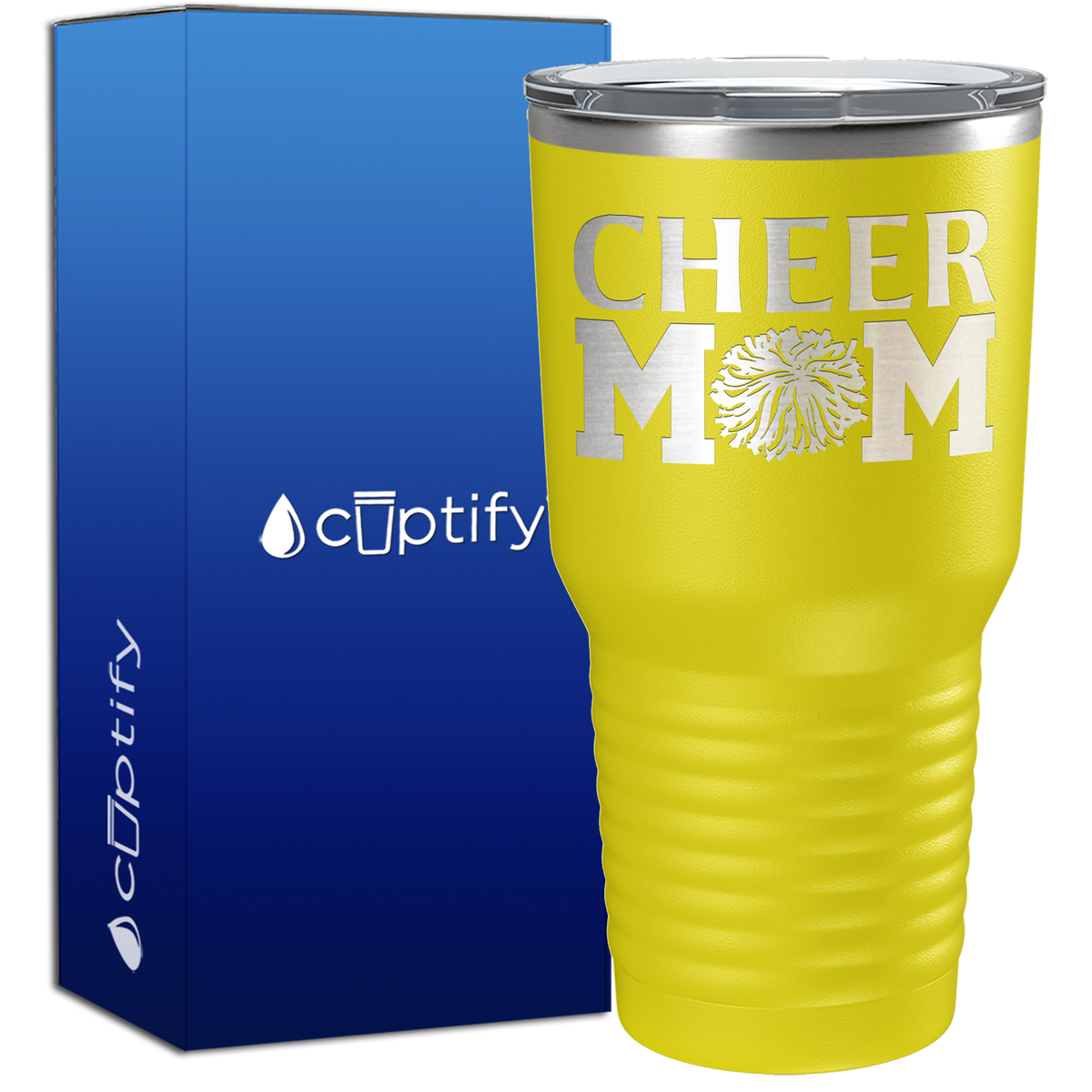 Cheer Mom Pom Pom 30oz Cheer Tumbler