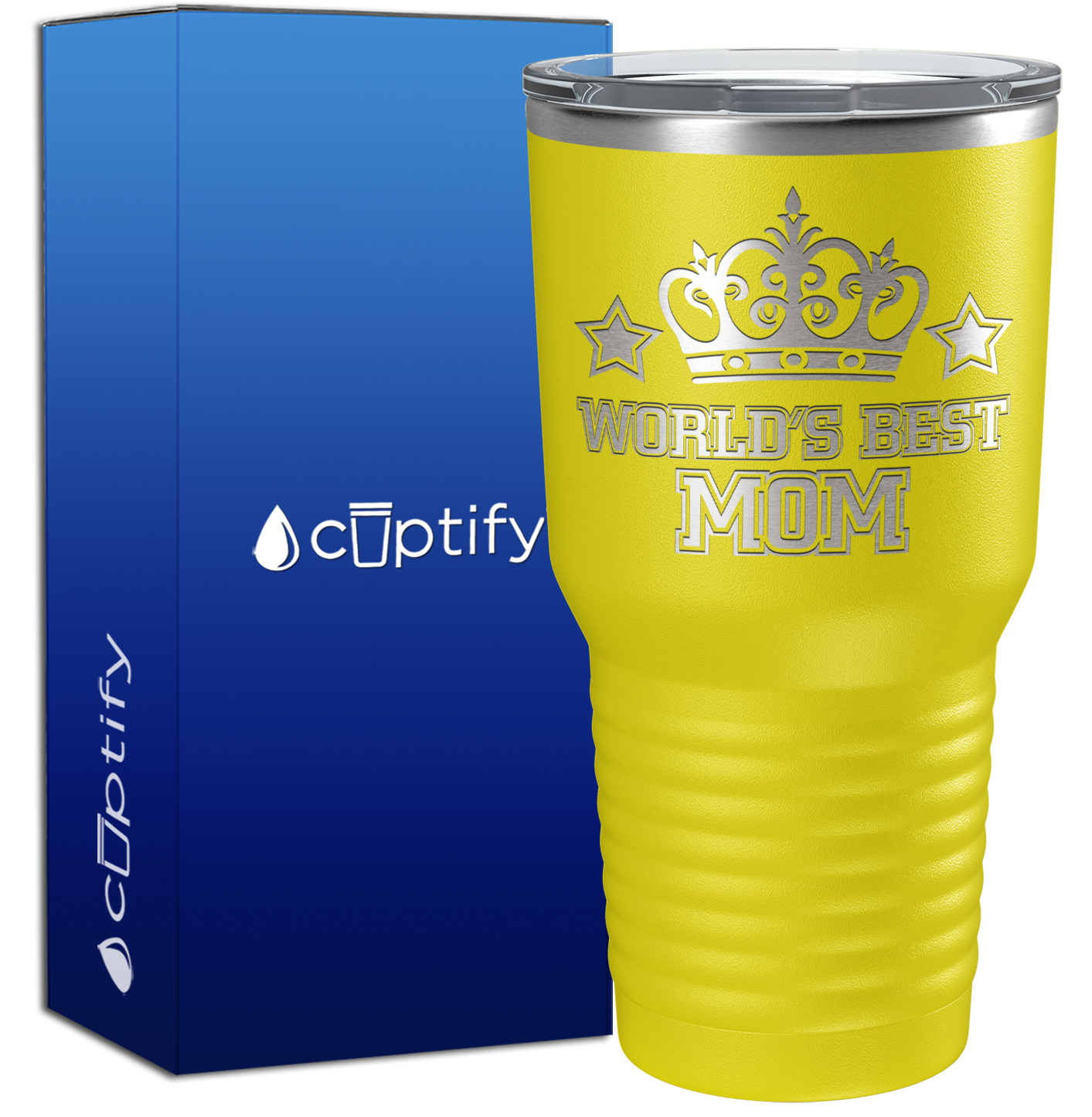 World's Best Mom with Crown 30oz Mom Tumbler