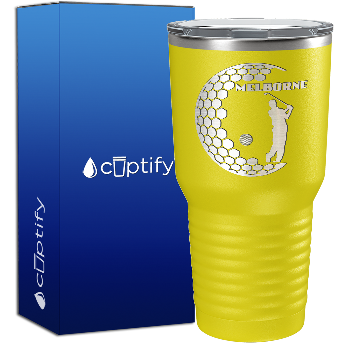 Personalized Golfer in Half Ball 30oz Golf Tumbler