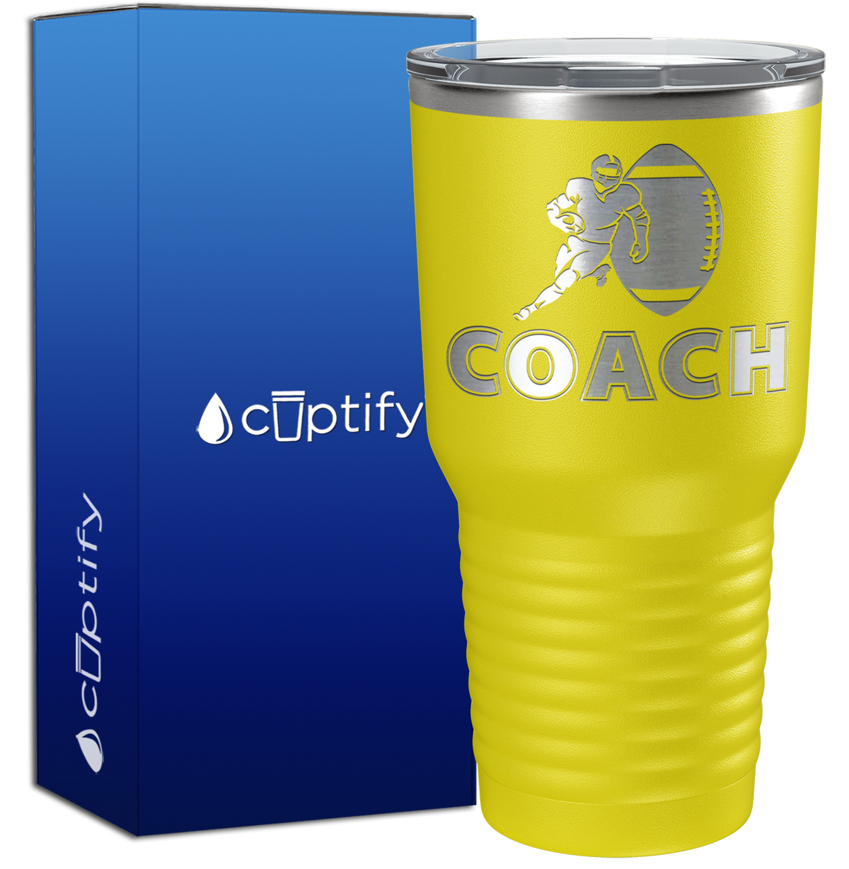 Football Coach Silhouette 30oz Coach Tumbler