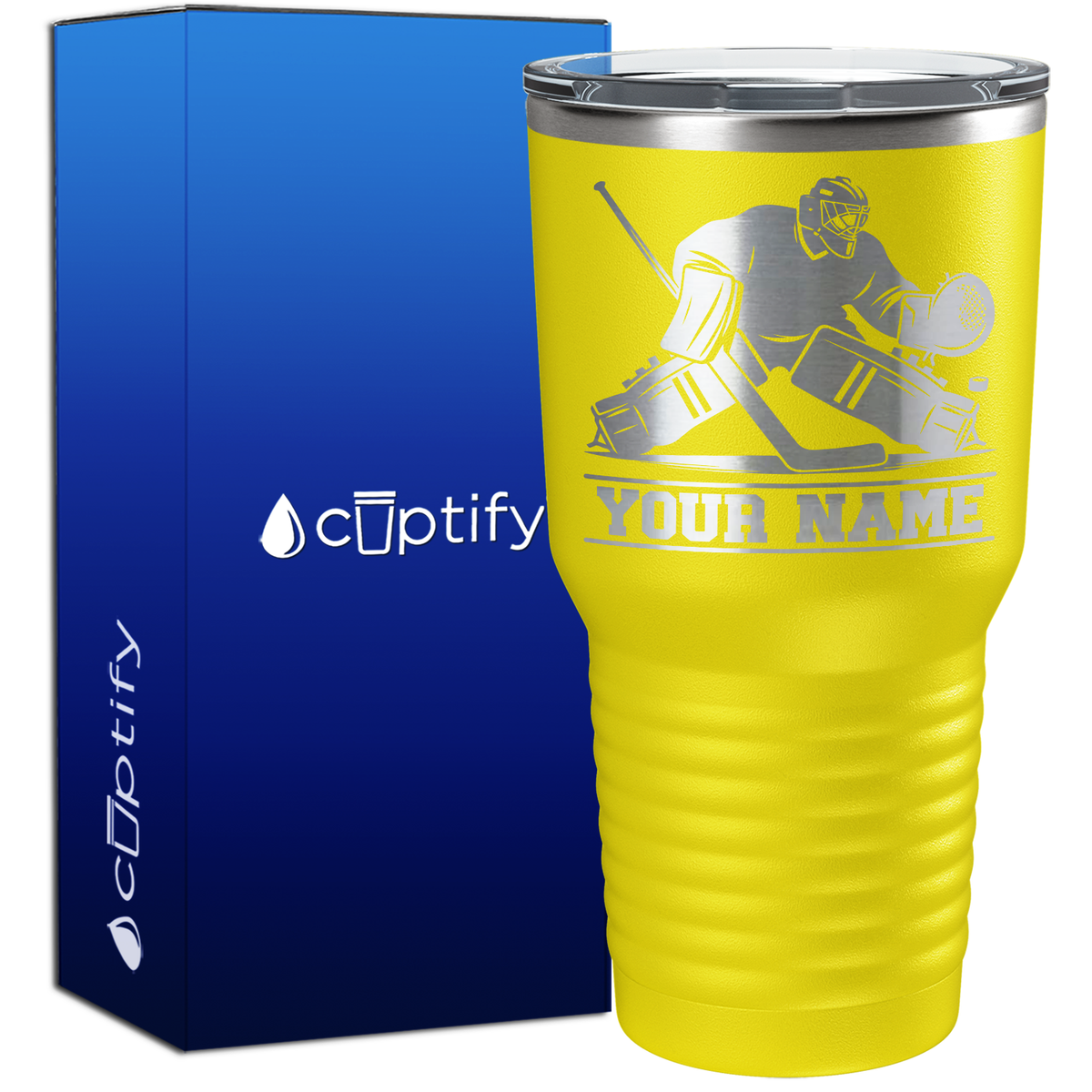 Personalized Hockey Goalie 30oz Hockey Tumbler