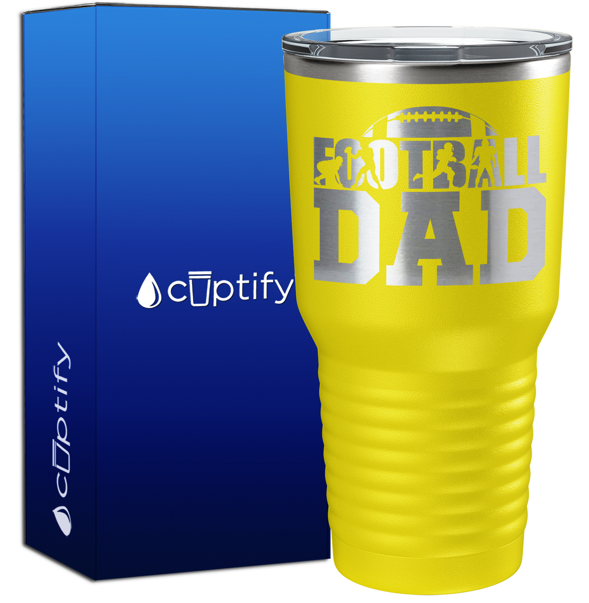 Football Dad 30oz Football Tumbler