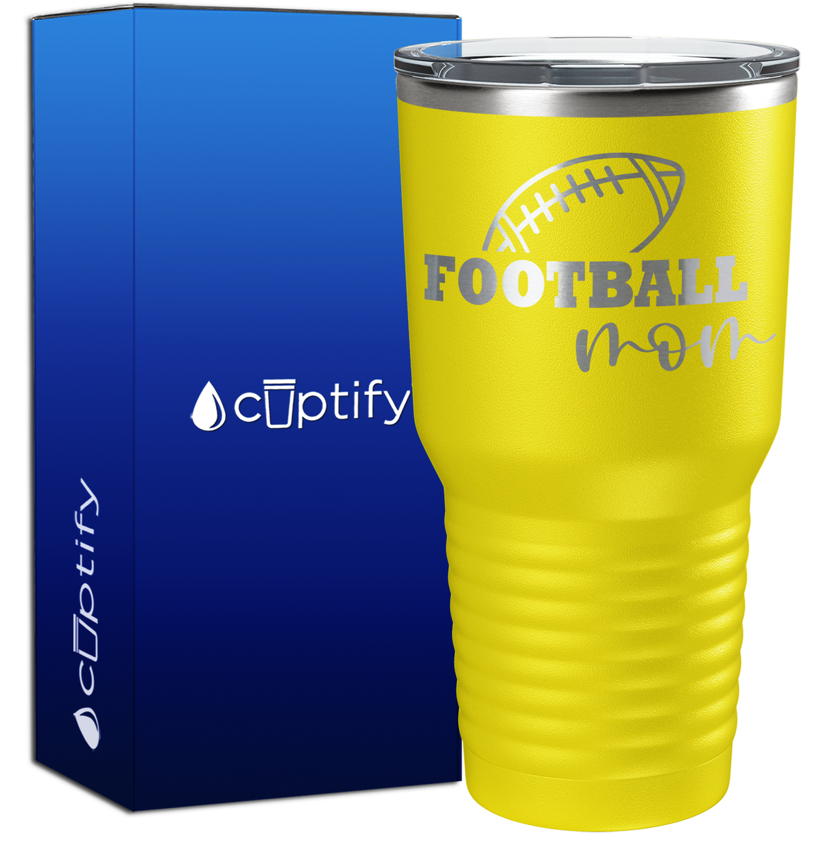 Football Mom 30oz Football Tumbler